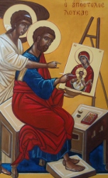 Saint Luc peignant la Vierge